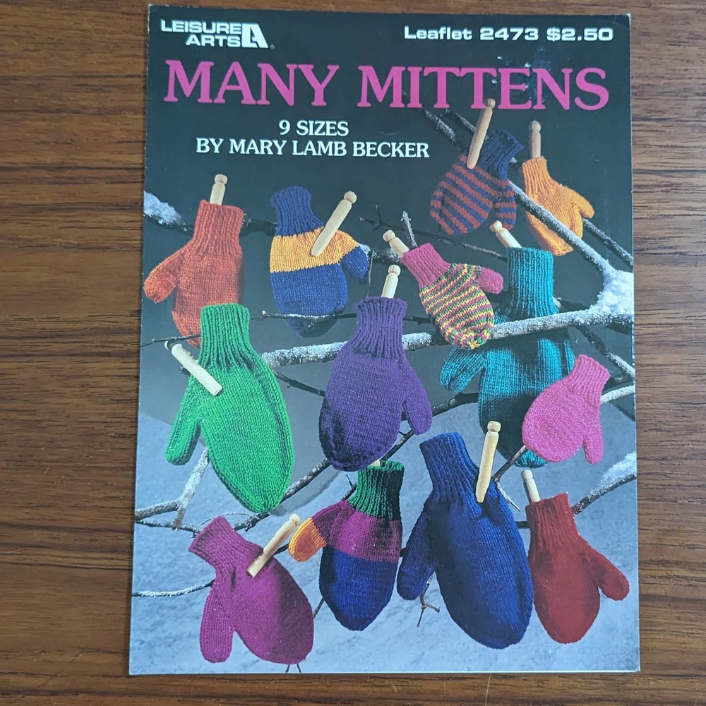 Many Mittens Knitting Pattern Booklet Leisure Arts